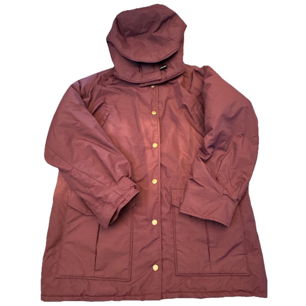 Vintage LL Bean Maine Wardens Parka Purple Jacket Women's Medium GoreTex Thermal